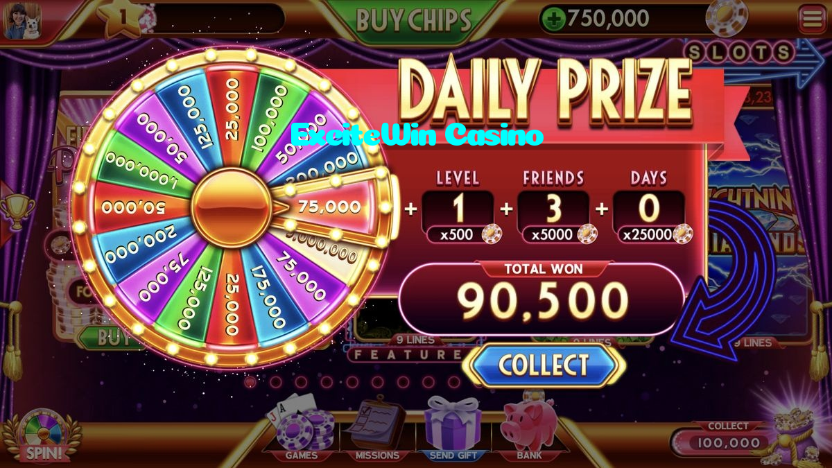 ExciteWin Casino casino presented on mobile device in Pakistan with slots and live games