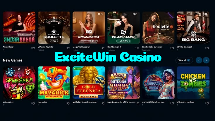 ExciteWin Casino خوش آمدید بونس +600% پیشکش موبائل ایپ کے پروموشن سیکشن میں دکھائی دیتی ہے۔